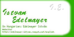 istvan edelmayer business card